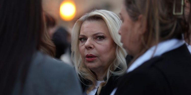 Overheard on mic, Netanyahu’s wife says ‘fewer’ than 24 hostages are still alive in Gaza