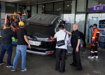 Four-year-old girl and man dead after driver crashes SUV into Manila airport, Red Cross says