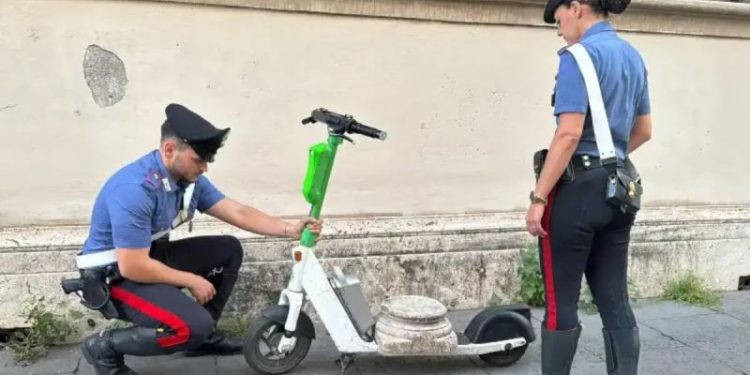 German tourist carrying ancient Roman artifact on e-scooter chased by Italian police