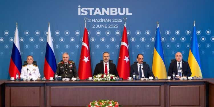 Russia and Ukraine hold peace talks in shadow of Kyiv’s audacious air raid